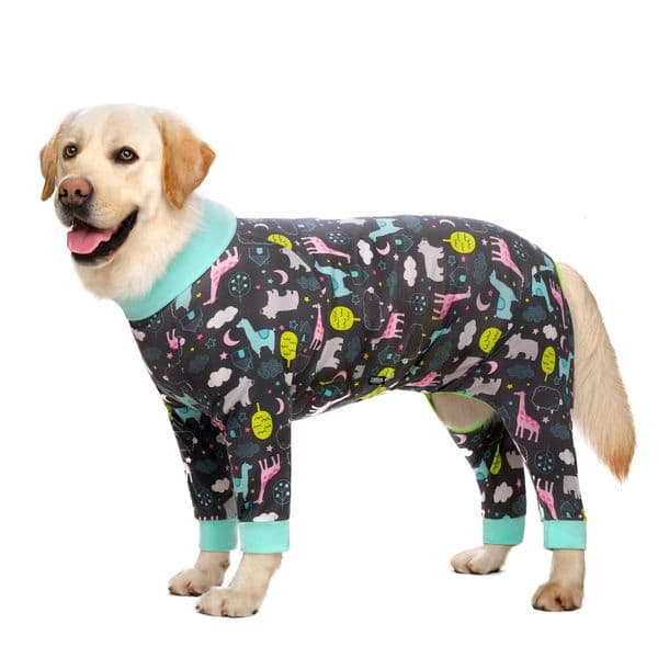 Medium Large Dogs Pajamas For Pet Clothes Jumpsuit Dog costume Coat Cartoon printed Clothing Shirt ropa perro 241121