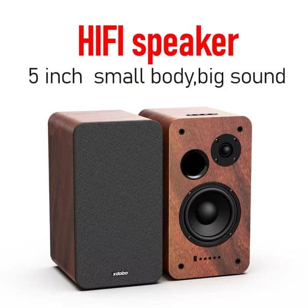 High Quality xdobo Taste 1978 5inch 2.0 Channel hifi 80W Super Bass Amplifier Board Bookshelf Speaker with BT/AUX/COAX/OPT