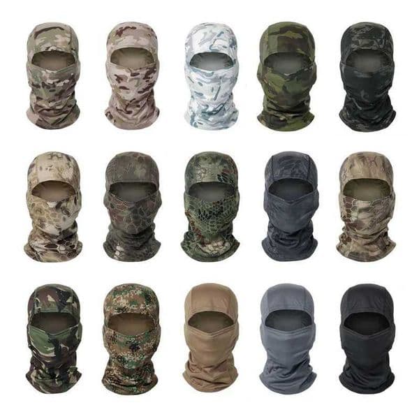 Camouflage Balaclava Cycling Full Face Mask Outdoor Fishing Hood Protection Quick Dry Summer Sun Ultra UV ProtectionXJ241122