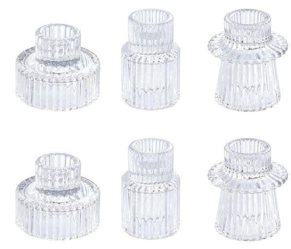 Candlestick Holders Minimalist Glass Candle Holder Romantic Dining Table Candle Holder Base Creative Candlestick Home Decor
