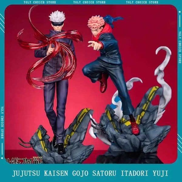 Anime Action Figure Toy Figures Jujutsu Kaisen Gojo Satoru Itadori Yuji Automobile Desktop Decoration Anime Action Figure Model figuras anime Collection Kids