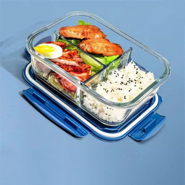 2026 New New Style Lunch Glass 1050Ml Microwave Bento Storage Box School Food Container Company 241122 Free Shipping Free Shipping