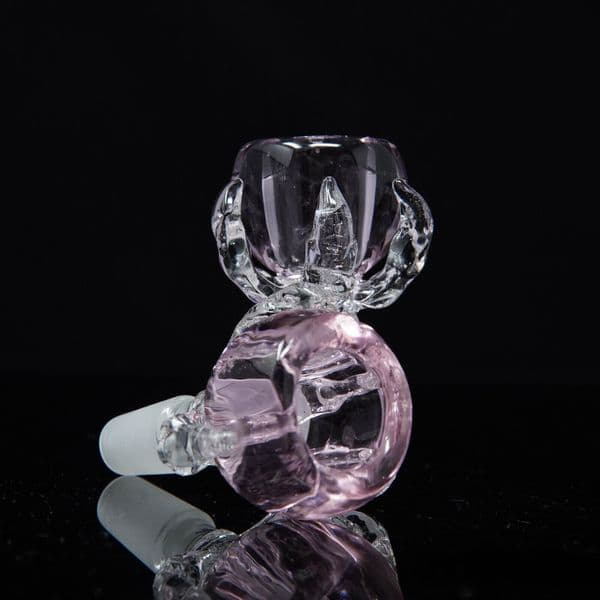 Heavy Pink Dragon Claw 14mm Glass Bowl For Bong Hookahs Thick Male Joint Bongs Piece Water Pipes Oil Rig Bongs Smoking