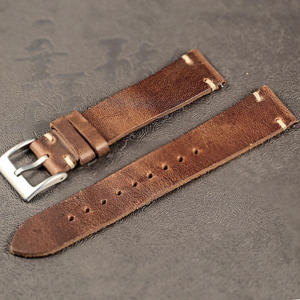 Horweek US Chromexcel Leather Strap Natural Soft Packaging Handmade Leather Strap 18mm 20mm 22mm 241122