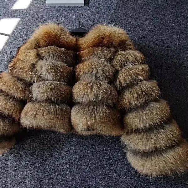 Faux Raccoon Fur Coat Women Jacket y Winter Fluffy Thick Warm Furry Outwear 241121