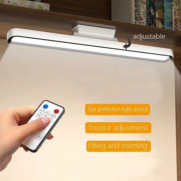 Led Desk Lamp Hanging Magnetic Table Lamp Usb Rechargeable Light Stepless Dimming Lamp Bedroom Cabinet Light Reading Night Light Z241123