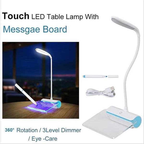 LED desk lamp Eye Protection USB charging LED desk lamp Childrens touch switch Reading light Information board light 3 mode dimming X241122