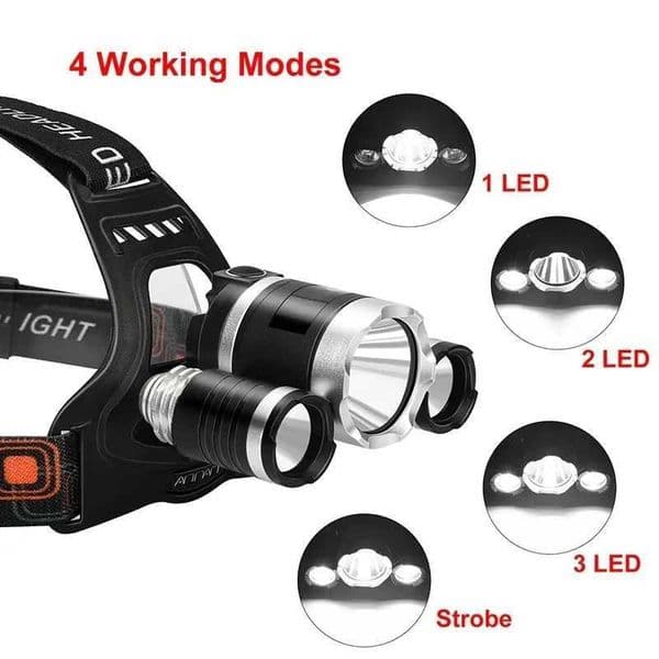 New Arrival Bright D light with 18650 battery charging fishing light outdoor hunting cam waterproof light Z241122