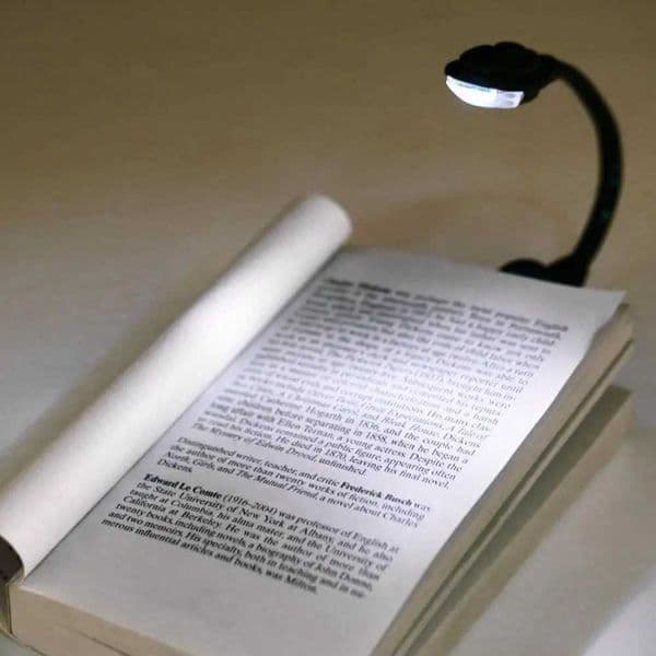 Hot Mini Flexible Clip-On Bright Book Light Laptop White LED Book Reading Light Lamp Compact Portable Student Dormitory Lights Z241123