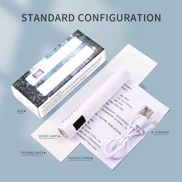 New Arrival 3WWXW portable nail lamp charging mini nail dryer with LED screen USB nail dryer hine tool UV LED nail lamp flashlight pen Z241123