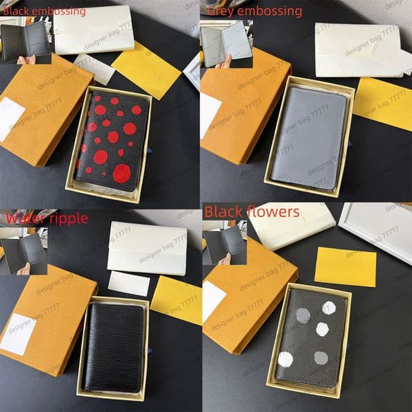 POCKET ORGANIZER Designer wallets for men Fashion luxury Multiple colour leather Wallet card holders Can be placed Credit card Busines card Can Wholesale retail
