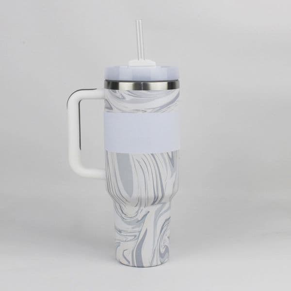 2026 Ready To Ship 40Oz Tumblers H2.0 Stainless Steel Cups Silicone Handle Lid Straw 2Nd Generation Car 40 Oz Free Shipping Shipping