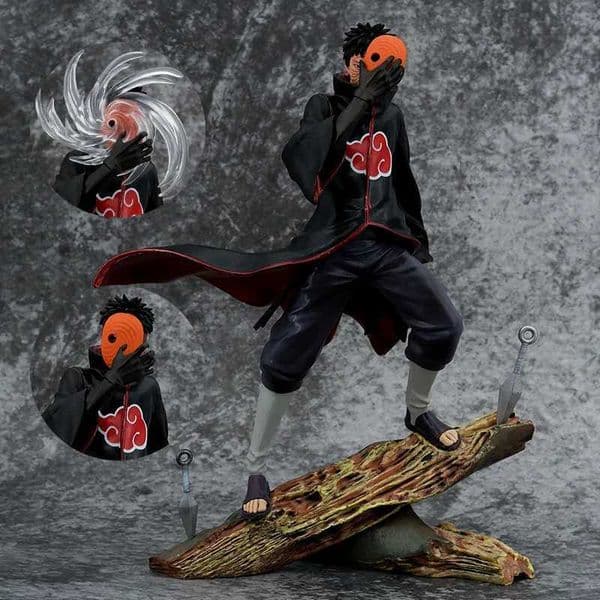 2026 New Figures Anime Figure 26Cm Obito Uchiha Tobi Head Changeable Action Figurine Pvc Statue Model Desktop Decoration Toy Gift For Kid T240422 Toy