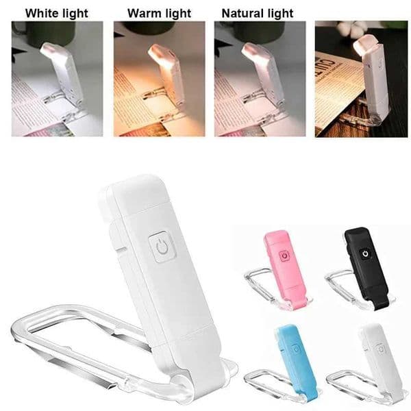 USB charging bookmark light adjustable brightness suitable for Eye Protection LED clip on portable bookmark light used for reading in bed or in the car X241122