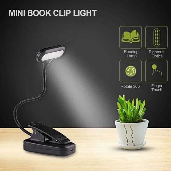 Book Light Portable Mini Night Light Flexible Bendable Reading Light for Table Lamp PC Computer Laptop Notebook Z241123