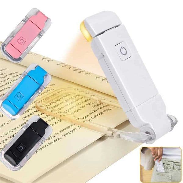 LED USB Rechargeable Book Light Reading Light Eye Protection Night Light Portable Clip Desk Light Bookmark Read Light Night Lamp Z241123