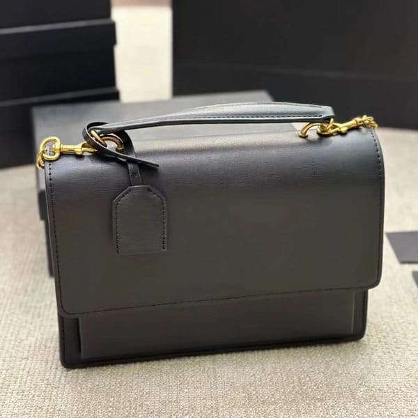 Designer Flip Shoulder Women's premium leather crossbody Tote Envelope Men's Metal chain Messenger Bag