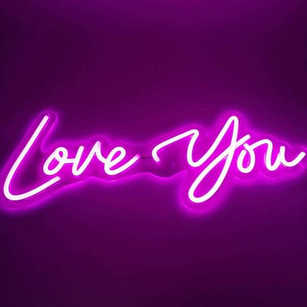 Custom LED Neon Lights Love You Shape Night Light Sign Lamp DC12V Powered Night light for Indoor Christmas Wedding Birthday Gift Z241123