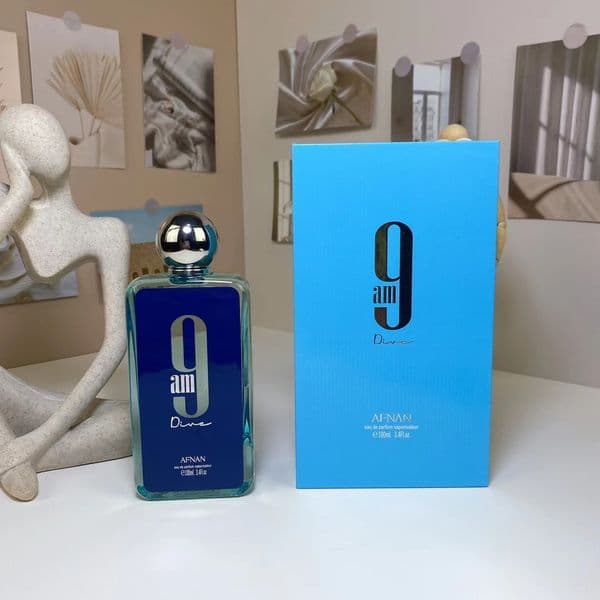 Afnan 9pm 9am Dive Perfume 100ml Man Women Fragrance Eau De Parfum 3.4oz Long Lasting Smell Brand Neutral Unisex Morning Parfums Colgoen Spray High Quality Fast Ship