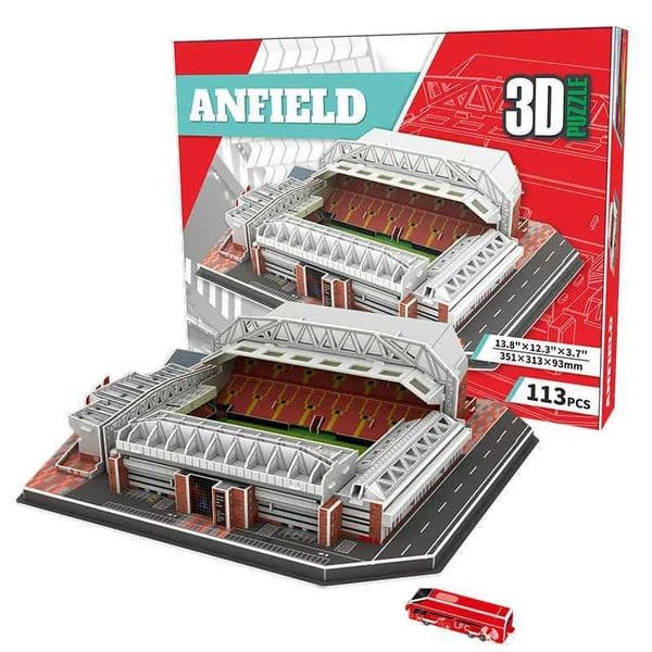 Wooden Puzzle Paper DIY Anfield Football Stadium In Anfel Deliwu Pu 3D Puzzle Model Toy Decoration Gift large puzzle Large Size SZ Tram Toy