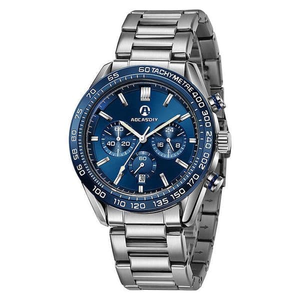 Luxury Watches Watch Mens Trendy Watch Waterproof Steel Strip Quartz Watch Multi Functional Timing Mens Watch 241108