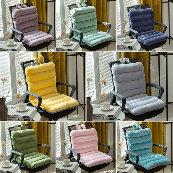 Crystal velvet cushioned back panel integrated chair office enticing student stool thick Fart cushioned seat plush cushioned 241125