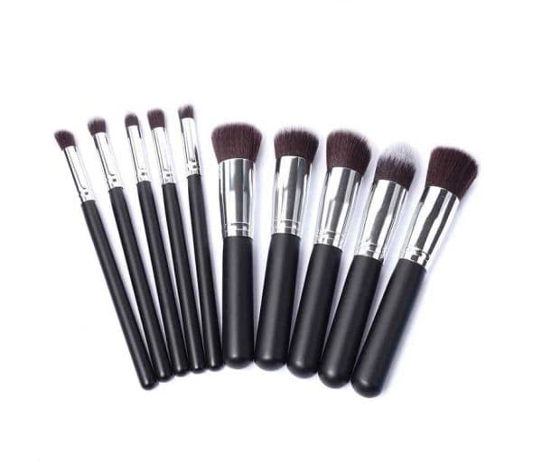 10pcs/set Makeup Brushes Professional Cosmetic Brush Kit Nylon Hair Wood Handle Eyeshadow Foundation Tools Kit De Brochas Cosmeticas Profesionales De Maquillaje