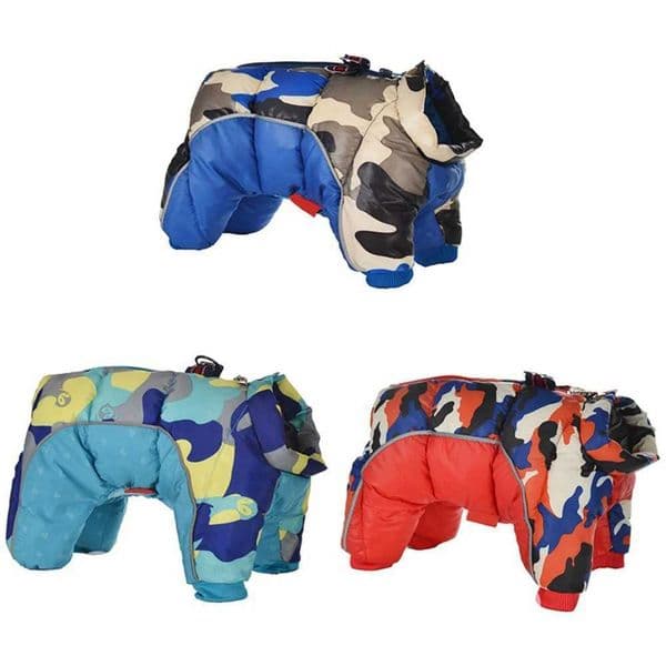 Winter Pet Dog Clothes Super Warm Jacket Thicker Reflective Waterproof Windproof Small Dogs Clothing For French Bulldog PuppyXJ250109