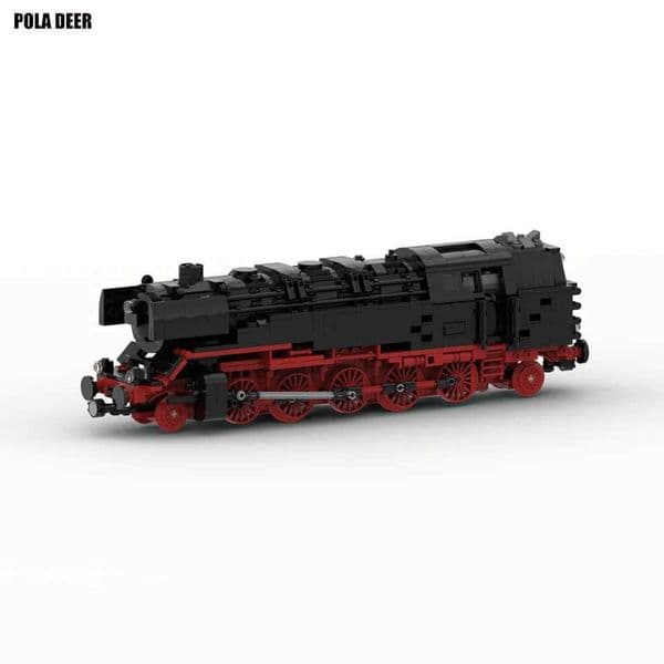 Poladeer 1078 pieces of DR Baureihe 85 retro train creativity with car design assembly building block models boys toys holiday gifts M241125