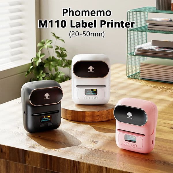 Phomemo M110 portable label printer mini thermal self-adhesive sticker printer portable pocket label price UV label printer 241125