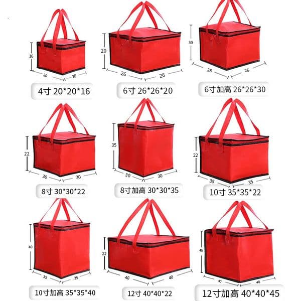 Cooler Bag Insulation Folding Picnic Portable Ice Pack Food Thermal Delivery Pizza Waterproof Insulated 241125