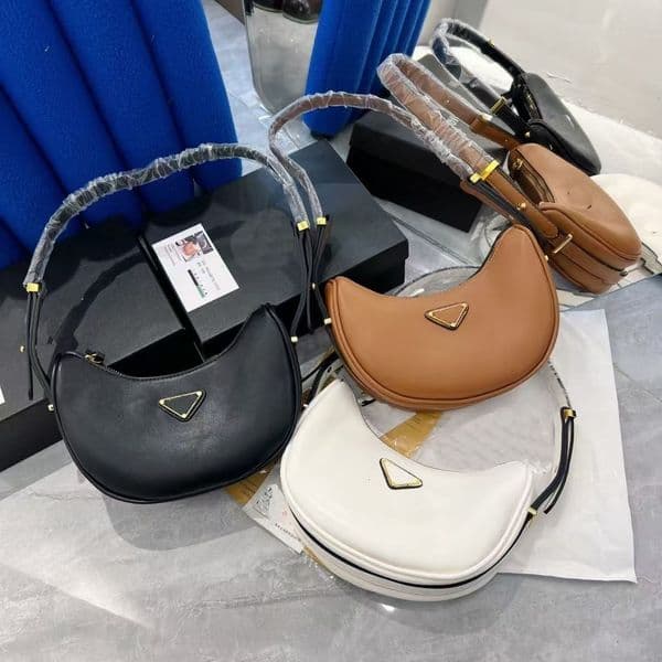 Designer Bag Black White Designer Shoulder Bag Womens Mens Armpit Crossbodybags Real Leather Tote Clutch Underarm Strap Evening Clutches Purses Ladies Handbags