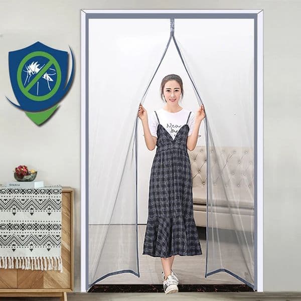 Sheer Curtains magnetic screen door curtain mosquito net insect net automatic closing custom size easy to install 241126