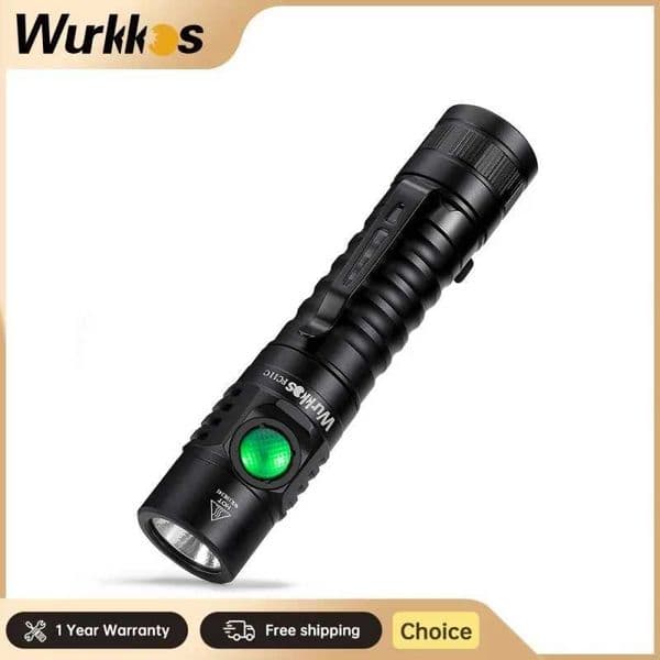 Wurkkos FC11C Nichia 519A Buck Circuit Hiking 18650 Flashlight Max ouput 1200 LM USB C Rechargeable EDC Torch Fathers Day Gifts Z241126