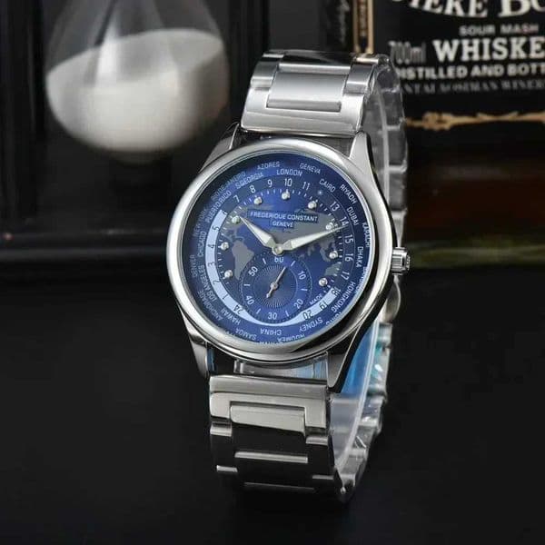 Wristwatches 2024 Fashion Simple erique Constant Table Leisure Auto Date Mens Premium Leather Band Quartz AAA H241203