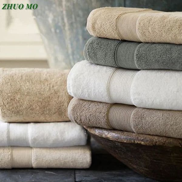 Egyptian cotton beach towel looped bathroom towel 70 * 140cm 650g thick solid SPA bathroom towel 241126