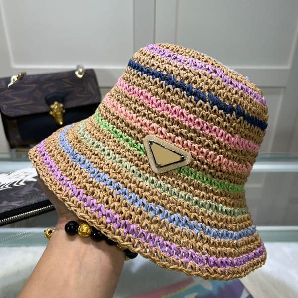 Summer Bucket Designer Straw Luxury Caps Casquette Grass Braid Cap Fitted Crochet Hat Fashion Womens Beach Sunhat Unisex Visor Snapback Fisherman Hats ok