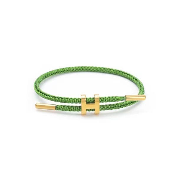 Niche fresh fashion stainless bracelet adjustable men and women titanium steel braided bracelets