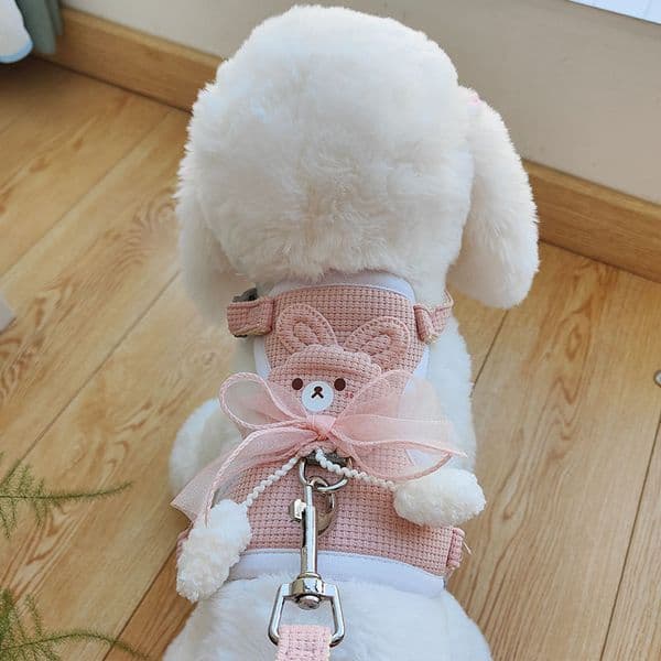 Dog Collar Designer High-Quality Small Vest Style Chest Strap, Teddy Puppy dog leash Leash, Walking Collar, Leash Wholesale, Free Shipping Harness