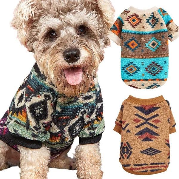 Newest Woolen Sweater for Small Dogs Warm Fleece Spring Autumn Pet Dog Clothes Chihuahua Schnauzer Puppy Pullovers OutfitsXJ241127