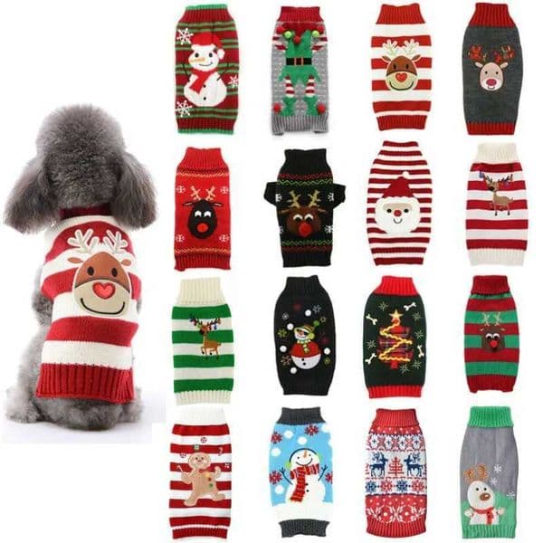 Cute Cartoon Reindeer Sweater for Pets Warm Costume Christmas Dog Sweater Puppy and Cat Jumper Knitwears Winter Dog ClothesXJ241127