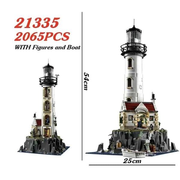 Blocks New 2065pcs Electric Lighthouse 21335 Model Building Block Motorised Bricks Assembly Kids Toys For Children Christmas GiftsY241127P98B