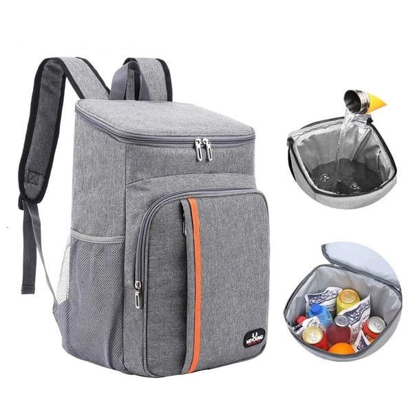 18L Portable Thermal Lunch Bag Food Box Durable Waterproof Cooler Ice Insulated Case Camping Oxford Dinner Backpacks Icebox 241127