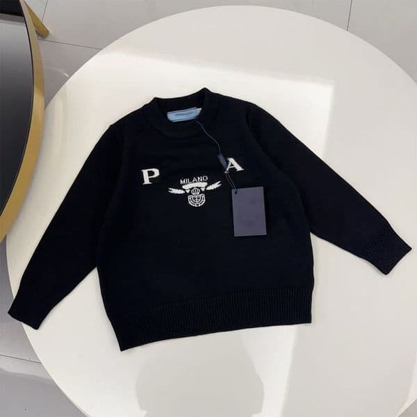 Kids Fashion Sweaters Boys Girls Unisex Baby Pullover Autumn Winter Sweatshirts Children Keep Warm Letter Printed Sweater Jumper