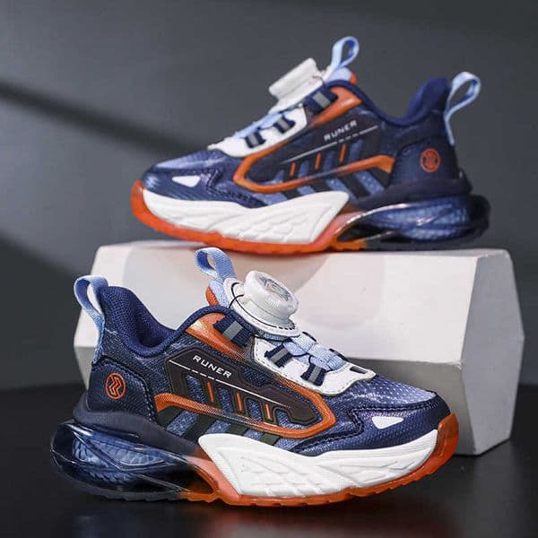 Autumn New Cool Sports Rotating Button Breathable Casual Gradient Trendy Childrens Shoes M241128 S260430