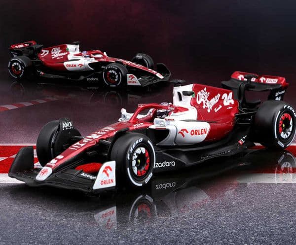 Plane slot car Diecast Model Cars 1:43 Alfa Romeo C42 Formula Alloy Car Model Track