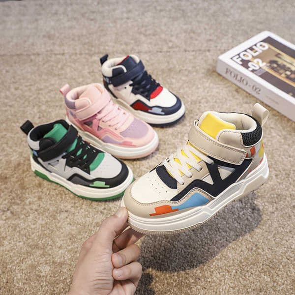 High Quality Autumn New High Top Casual Running Shoes for Men and Women FAshion Versatile Board Shoes for Middle and Large Children T241128