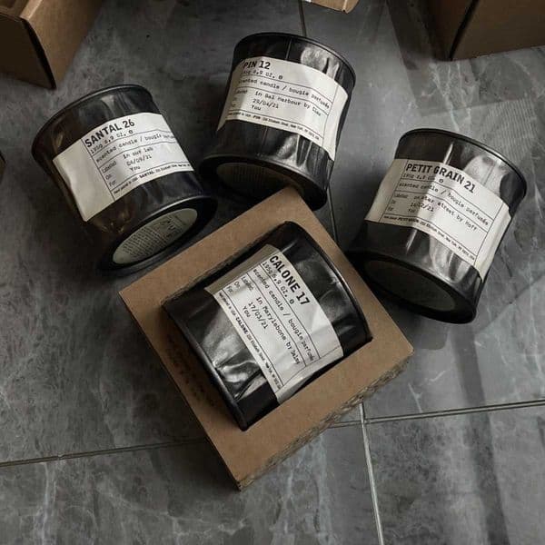 Lel Industrial vintage tin Candle Bedroom sandalwood scented soy wax with gift canned W250710 W250209