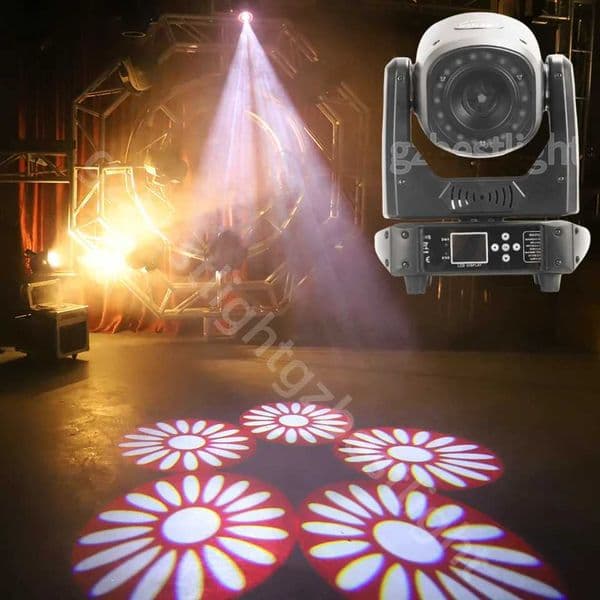 Cabeza Movil Beam Spot Wash 3in1 150w Stage Rotating Gobos Effect DMX 16 CHs with LED Ring Strip 24x3w Moving Head LightDj Z241129
