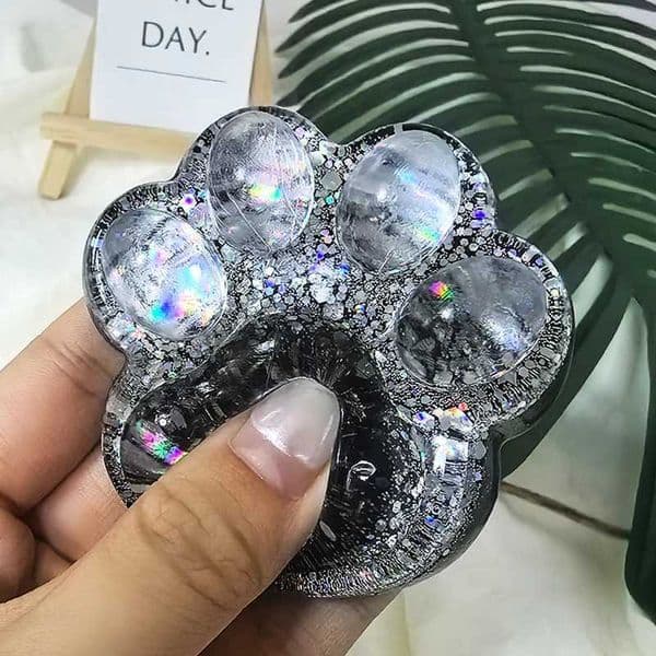 Cute Sequin Cat Cl Squishy Fidget Toy Slow Rebound Stress Relief Toy Pinch Decompression Cat P Soft Squeeze ToyXJ241129